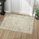 LIVEBOX Washable Rug 2x3 Kitchen Mats for Floor Entryway, Non Slip Front Door Mat for Bathroom Hallway, Boho Low-Pile Small Carpet Farmhouse Throw Indoor Rugs for Bath Sink, Tan by TinyTreasures Baby Boutique