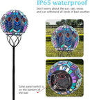 Afirst Solar Outdoor Garden Lights Decorative - Mosaic Solar Stakes Gazing Ball Waterproof Outdoor Lights Stakes for Pathway Yard Lawn Decoration(Multi) by CozyNest Decor