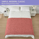 Bigacogo Chunky Knit Throw Blanket for Couch, 40x80 inches, 100% Hand Knitted with Thick Jumbo Chenille Yarn, Cozy Soft Large Rope Knot Cable Crochet Blankets for Sofa Bed Living Room, Antique Red by CozyNest Decor