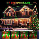 Hezbjiti 2 Pack 1000 LED 403 FT Christmas String Lights Outdoor, 8 Lighting Modes IP44 Waterproof Fairy Lights with Timer and Dimmable Function for Party Tree Decorations (Red+Green, Clear Wire) by GreenHaven Gardens