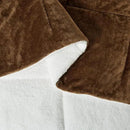Amazon Basics Reversible Sherpa Comforter Set with Pillow Sham, Brown, Twin/Twin XL by CozyNest Decor