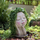Face Flower Pots Head Planter, Cute Resin Planters for Indoor Outdoor Plants, Macetas para Plantas Unique Head Plant Pot by CozyNest Decor