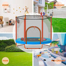 Ativafit 60'' Rebounder Trampoline Indoor Outdoor for Kids Ages 1-8, 5 FT Recreational Toddler Trampoline with Safety Enclosure Net Gifts with Basketball Hoop Dartboard Ocean Bal by TinyTreasures Baby Boutique