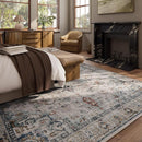 9x12 Area Rugs for Living Room: Washable Bedroom Rug Boho Vintage Rugs Stain Resistant Non Slip Low Pile Soft Lightweight Carpet for Kitchen Dining Room Farmhouse Nursery Kids Room Home Office by TinyTreasures Baby Boutique