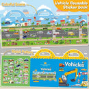 3 Sets Sticker Books for Toddlers 2-4 Years, Reusable Stickers Books for Toddlers 1-3, Travel Toys for Kids 1-3, Airplane Travel Essentials for Kids by TinyTreasures Baby Boutique