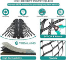 Vodaland - 2" GeoCell - 100% Permeable for Walking Paths, Patios and Erosion Control, Size 9 ft x 17 ft Black by GreenHaven Gardens
