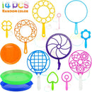 Big Bubble Wands Set, 14pcs Random Color Plastic Giant Bubble Wands Bubble Maker Kids Summer Toy for Outdoor Activities by TinyTreasures Baby Boutique