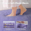 6x9 Area Rug for Living Room: Fluffy Shag Soft Washable Rugs Large Fuzzy Plush Indoor Carpet for Bedroom Nursery Playroom Kids Girls Boys Room (Purple, 6'x9') by TinyTreasures Baby Boutique
