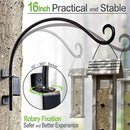 Qiang Ni Swivel Plant Hanger Bracket: Bird Feeder Hanger for Outdoor Wall Mount (16 - A, 16 Inch) by GreenHaven Gardens