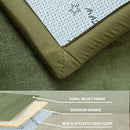 MAXYOYO Baby Play Mat, 1.2" Thick Memory Foam Soft Padded Carpet with Non-Slip Backing, 5x7 ft Japanese Tatami Rug Living Room for Kids, Toddler, Children, Nusery(Olive Green) by TinyTreasures Baby Boutique