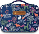 KeepGoing Large Home First Aid Kit for Kids – 270 Pc. for Car, Home, Dorm, & Boat with Latex-Free Bandages – 10 x 7 x 3.5 in. Travel First Aid Kit (Woodland) by TinyTreasures Baby Boutique
