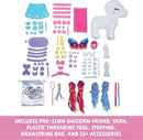 Craft-tastic - Make a Friend Unicorn - Mini Sewing Kit, Arts and Crafts, Kids Crafts, Craft Kit Makes 1 Easy-to-Sew Stuffie with Accessories, Bonus Travel Tote Included Ages 6+ by TinyTreasures Baby Boutique