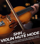 Vangoa Violin 1/4 Size for Kids Beginners Full Set, Spruce Childrens Fiddle Quarter Bundle Outfit Small Acoustic Violins Starter Kit Package w/Side Solidwood, Hard Case for School Students Ages 4-6 by TinyTreasures Baby Boutique