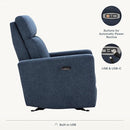 Nurture& The Glider – Premium Power Recliner Nursery Chair with Stationary Headrest | Designed for Comfort and Simplicity | Built-in USB Charger by TinyTreasures Baby Boutique