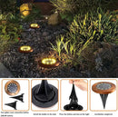Solar Ground Lights Outdoor Waterproof Flat Garden Solar Disk Lights Floor 12 LED 8 Pack for Garden Patio Pathway Landscape Driveway Yard Path Decor by GreenHaven Gardens