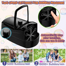 Bubble Machine - 18000+ Bubbles Per Minute, 2 Speed Settings, Battery/USB Powered Outdoor Bubble Blower for Toddlers, Birthday Parties, Weddings (Black) by TinyTreasures Baby Boutique