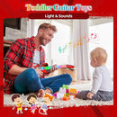 Kids Guitar and Microphone Playset with 4 Strings, Electric Guitar Kit with Lifting Mic Stand, Toddler Toys Musical Instruments Starter Kit, Karaoke Machine Toys for Boys Girls Christmas Guitars Gifts by TinyTreasures Baby Boutique