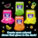 Original Stationery Tropical Glow in The Dark Slime Kit - Multicolor - for Girls & Boys Ages 7 Years and Up - Includes Glow Powder, Foam Beads & Glitter for Neon, Crunchy & Jelly Cube Slimes by TinyTreasures Baby Boutique