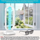 UV Light Sanitizer,UVC Home Disinfection Device 4-Speed Timing and Remote Control,Ultraviolet Light Sanitizer,UV Lamp for Whole Room,White by GreenHaven Gardens