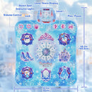 Dance Mat Toys Girl Gift: 8-Button Frozen Dance Pad Wireless Bluetooth Electronic Dance Game for Kids with 4 Game Modes LED Light Built-in Music Birthday Gifts for 3 4 5 6 7 8 9 10+ Years Old Girls by TinyTreasures Baby Boutique