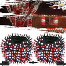 Connectable Red And White Christmas String Lights, 2Pack 164FT 400LED Christmas Lights for Outside/Indoor, Plug In Christmas Tree Lights with 8 Modes, String Lights for Christmas Decorations Holiday by GreenHaven Gardens