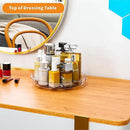 9.5" W Acrylic Clear Lazy Susan Turntable for Cabinet,Kitchen Countertop,Refrigerator and Pantry Organization Storage,1 Tier Small Spinning Organizer for Vitamin,Medicine,Spice Rack & Organization by CozyNest Decor