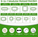 8 X 2 X 1.4Ft Raised Garden Beds Kits, Galvanized Raised Garden Beds Outdoor Planter Box for Vegetables, Gardening, Flowers, Fruits etc(Ivory) by GreenHaven Gardens