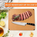 Large cutting boards for kitchen dishwasher - 2PC cutting board set double-sided with Non-Slip Feet and Juice Groove Composite chopping board for kitchen knife Friendly XL(18.8")+L(14.5") by CozyNest Decor