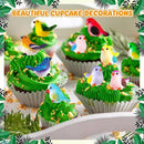 36PCS Miniature Cute Bird Decorative Figurines - Dollhouse Accessories, Mini Resin Birds Toy for Garden Crafts, Micro Landscape Home Meetings Decoration, Cake Topper (11 Styles) by GreenHaven Gardens