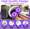 Puro Sound Labs JuniorJam Plus Volume-Limiting Wireless Bluetooth Headphones for Kids, Secure Audio with Adjustable On-Ear Design, 22-Hour Battery, Ideal for Tablets, Smartphones & PCs - Purple by TinyTreasures Baby Boutique