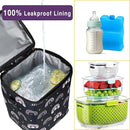 Breastmilk Cooler Bag with Ice Pack Fits 4 Baby Bottles Up to 9 Ounce Insulated Baby Bottle Bag Breast Milk Cooler on the Go with Strap Fits Medela/Dr.Brown's for Nursing Mom Daycare, Work or Travel by TinyTreasures Baby Boutique