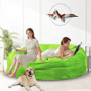 Bean Bag Chair for Adults 6FT,Soft Removable Cover for Teens/Girls Bedroom,Fluffy Giant Round Floor Beanbag Lounger Chairs (No Filler,Green) by CozyNest Decor