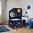 HIYAGON Rectangular Space Basket for Boys Baby Storage Basket Storage Bin Organizer Box Room Decor(Rocket Planet) by TinyTreasures Baby Boutique