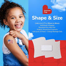 BioSwiss Bandages, American Flag Shaped Self Adhesive Bandage, Latex Free Wound Care, Fun First Aid Kit Supplies for Kids and Adults, 50 Count by TinyTreasures Baby Boutique