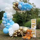 130pcs Light Blue Balloons Different Sizes 18" 12" 10" 5" Baby Blue Balloons for Boys Girls Birthday Baby Shower Gender Reveal Wedding Children's Day Decorations by CozyNest Decor
