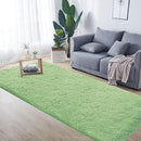 2x6 Runner Rug for Bedroom: Fluffy Shag Soft Washable Rugs Small Fuzzy Plush Indoor Carpet for Hallway Bedside Dorm Kids Girls Boys Room (Sage Green, 2'x6') by TinyTreasures Baby Boutique