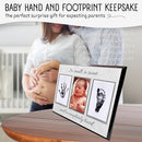 Baby Hand and Footprint Kit with Photo & Birth Details, Inkless Hand and Footprint Kit, Newborn Keepsake Plaque, Baby Shower Gifts (STYLE 2 (Baby Shower) (So Small, So Sweet)) by TinyTreasures Baby Boutique