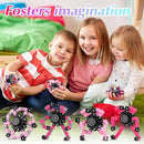 Fidget Toys for Girls, Birthday Gifts for 4 5 6 7 8 9 10 11 12 Year Old Girls Boys, Pink Transformable Fidget Spinners for Kids, Stocking Stuffers for Kids Adults Party Favors Toy by TinyTreasures Baby Boutique