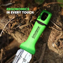GK01 Hori Hori Garden Knife, Full Tang Gardening Knife with 7.1" Stainless Steel Double-Edged Blade, Heavy Duty Gardening Hand Tool for Weeding and Gardening with Oxford Sheath - in Gift Box by GreenHaven Gardens