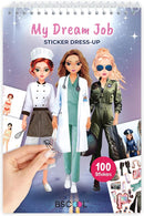 Sticker Dress up My Dream Job - Sticker Activity Book for Kids. Learn Girls Fashion Design Career Themed with Stickers and Guides for Kids 5 and up.100+ Stickers by TinyTreasures Baby Boutique