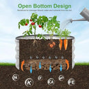 Galvanized Raised Garden Bed- 2Pcs 2x2x1FT Metal Planter Boxes Outdoor | Round Steel Raised Bed Kit & Fire Pit Ring for Gardening with Protective Tape, Gloves for Vegetables, Flower (Sliver) by GreenHaven Gardens