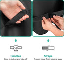 SunPatio Gas Grill Cover 60 Inch, Outdoor Heavy Duty Waterproof Barbecue Gas Cover, UV and Fade Resistant, All Weather Protection Compatible for Weber Charbroil Brinkmann Grills and More, Black