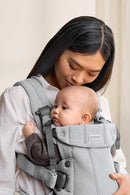 BabyBjörn Baby Carrier Harmony, Light Gray, Woven Mélange, 3-in-1 Ergonomic Baby Carrier, Newborn, Facing-in, Outward-Facing, and Back Carrying Positions Supported (7-40 lbs), Newborn to Toddler by TinyTreasures Baby Boutique