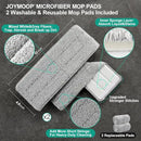 JOYMOOP Mop and Bucket Set, Dust Mops for Floor Cleaning, Wall Mop with 2 Microfiber Mop Head Replacement by CozyNest Decor