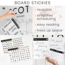 Personalized Clear Acrylic Calendar for Wall, Calendar Whiteboard for Wall, Dry Erase Wall Calendar, Wall Calendar Organizer System for Home (Cursive, Blush, 31"W x 23"H) by TinyTreasures Baby Boutique