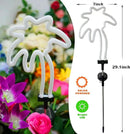 SunKite Solar Garden Lights - Coconut Solar Decorative Stake Lights Outdoor Waterproof Solar Neon Lights for Garden,Yard, Lawn, Pathway,Patio,Backyard,Pool,Hawaii Decor(2 Pack) by GreenHaven Gardens