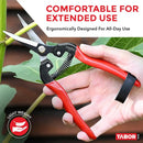 TABOR TOOLS K7A Straight Pruning Shears with Carbon Steel Blades, Florist Scissors, Multi-Tasking Garden Snips for Arranging Flowers, Trimming Plants and Harvesting Herbs, Fruits or Vegetables. by GreenHaven Gardens