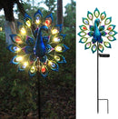 Outdoor Wind Spinner, Solar Garden Lights Metal Peacock Garden Decor,Solar Stake Lights Decorative for Patio Pathway Yard Decoration Mothers Day Ideal Gifts（Peacock Opens its Tail） by GreenHaven Gardens