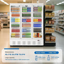 40.5 Cu.ft. Commercial Refrigerators 3 Glass Door Beverage Refrigerators Commercial Fridge Upright Cooler with Soft LED Light and 15 Adjustable Shelves for Restaurant Grocery Stores Home by CozyNest Decor