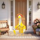23 Inch Porch Goose Raincoat Outfit with Umbrella– Cement Goose Clothes for Porch Goose Statue, Waterproof Outdoor Goose Outfit for Lawn & Garden Decor by CozyNest Decor